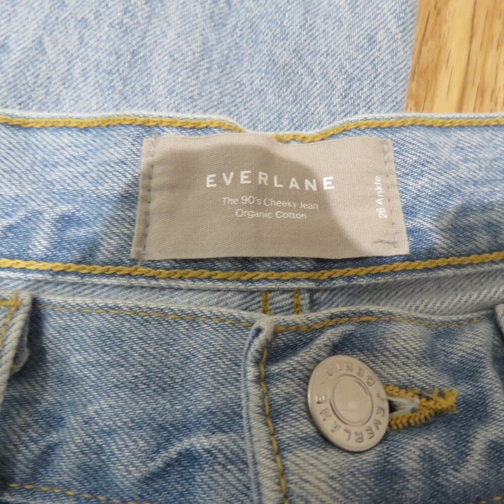 EVERLANE The 90's Cheeky Jeans in Diamond Light Wash Size 26 Minimalist Preppy - Picture 14 of 14